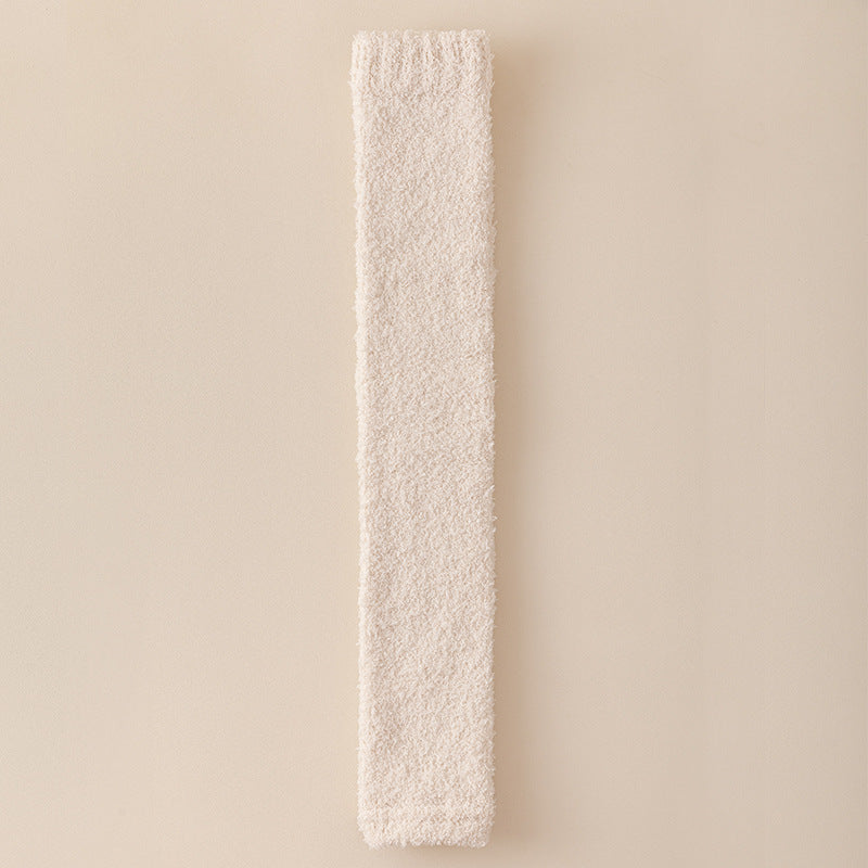 Women’s Plush Winter Socks – Long Dual-Purpose Heel & Knee Protection