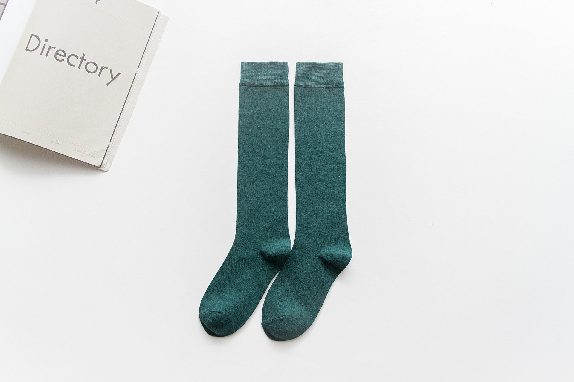 Japanese-Style Cotton Knee Socks – Long Pile Warm Design