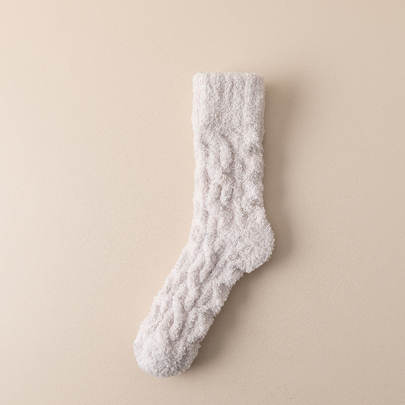 Women’s Coral Fleece Winter Socks – Thick & Cozy