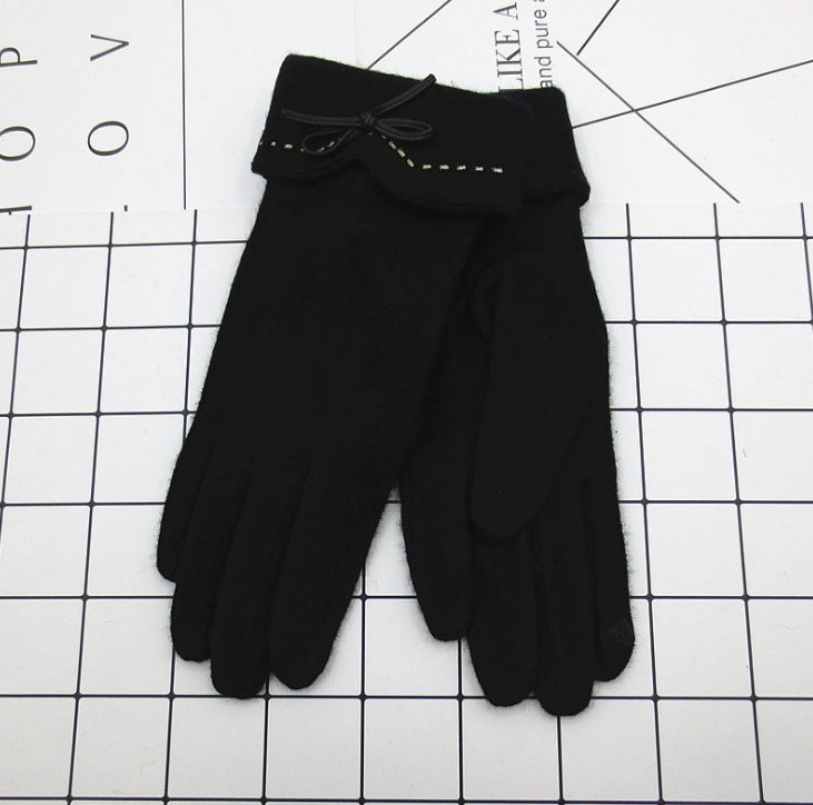 Yauvana Elegance Wool Winter Gloves – Women’s Warm Finger Style