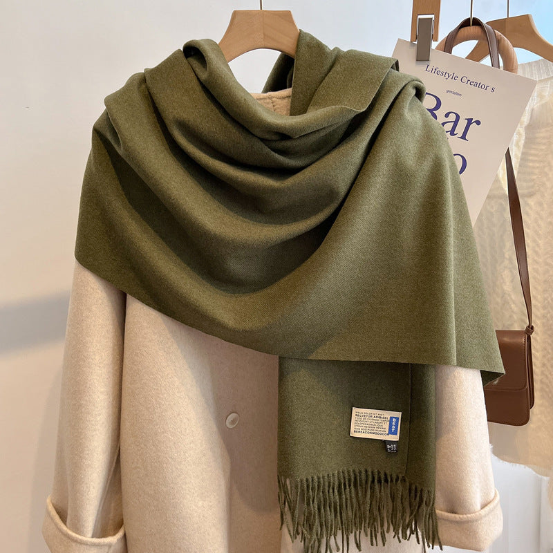 Oversized Brushed Scarf – Soft Woven Shawl in 39 Elegant Colors