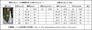 Textured Stripe Open Abaya: supplier garment size chart; measurements are also transcribed in the description