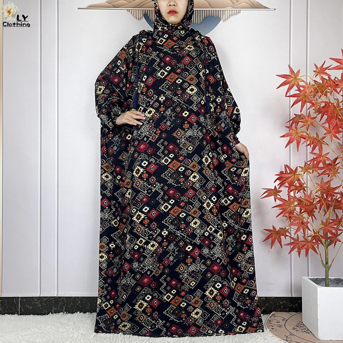 Patterned Hooded Prayer Dress | HIA