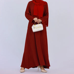 HIA Essential Long-Sleeve Abaya — Light Blue