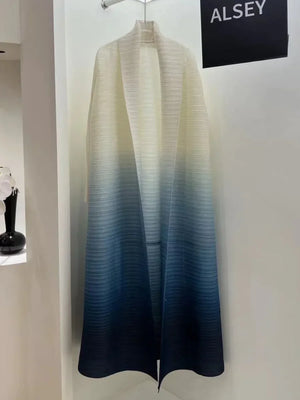 Statement Pleated Open Abaya — design and styling view 12