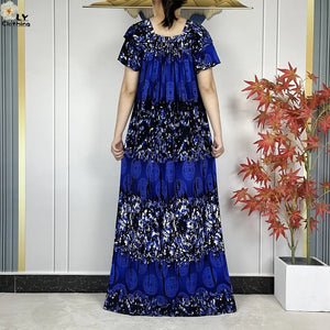 Ornamental Print Dress & Scarf Set | HIA