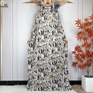 Patterned Hooded Prayer Dress in Print 01 — HIA