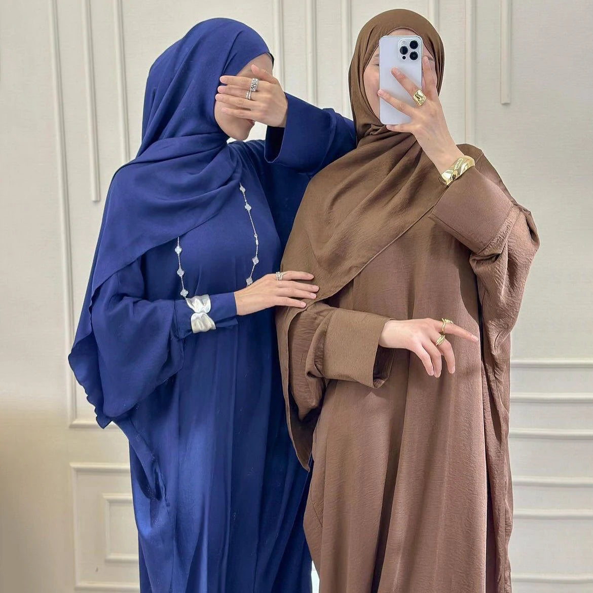 Everyday crinkle hijab by HIA — styling example; scarf only