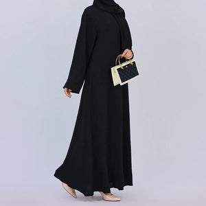 HIA Essential Long-Sleeve Abaya — Dark Blue