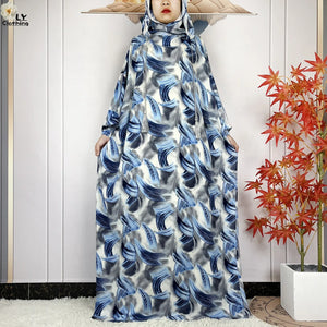 Patterned Hooded Prayer Dress in Print 07 — HIA