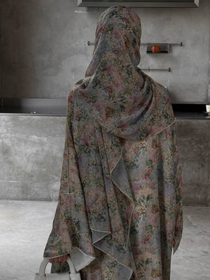 HIA soft floral scarf – back detail