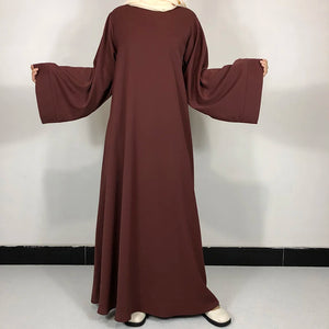 Chocolate Classic Nida Belted Abaya