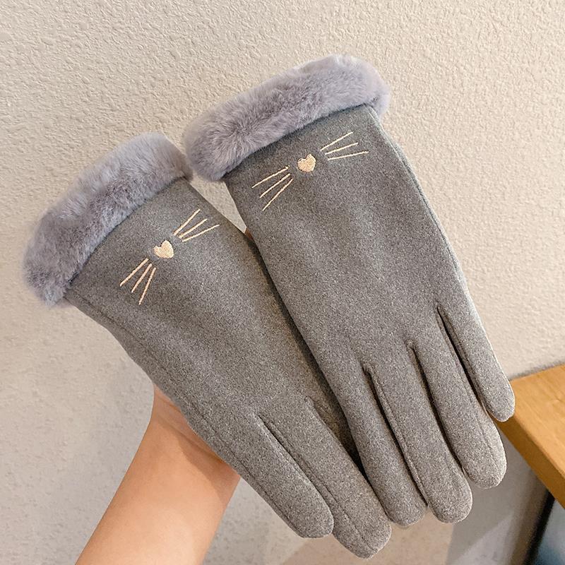 Fleece Lined Suede Winter Gloves – Warm & Stylish Mittens