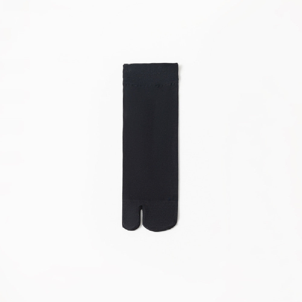 Breathable Thin Mid-Calf Socks – Solid Color Polyester Cotton