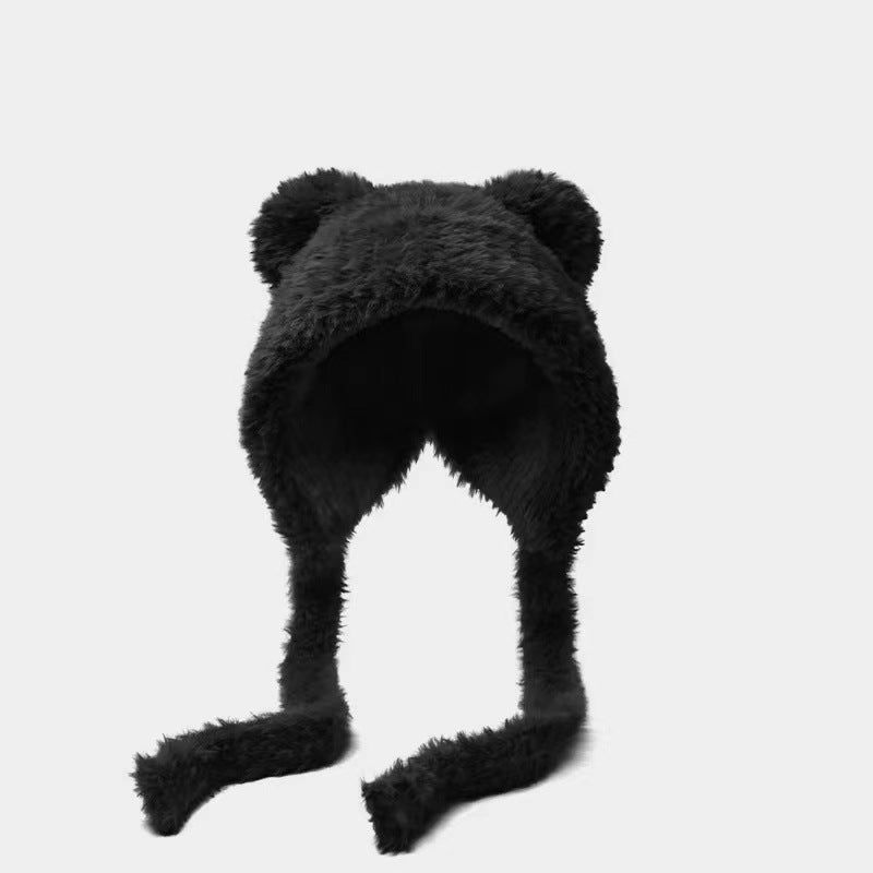 Women’s Earflap Woolen Hat – Cute Winter Warm Cartoon Style