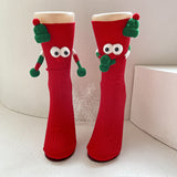 Cartoon Christmas Cotton Socks – Cute Medium Tube for Adults & Children
