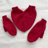Love Knit Winter Mittens – Solid Color Warm Casual Gloves