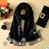 Floral Printed Silk-Look Scarf – Elegant Lightweight Shawl for All Seasons