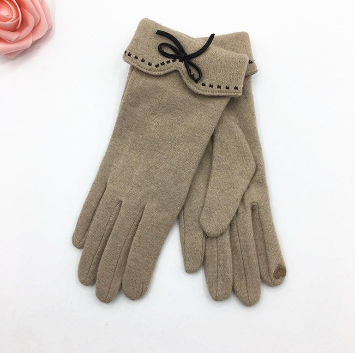 Yauvana Elegance Wool Winter Gloves – Women’s Warm Finger Style
