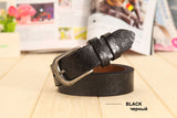 Hollow Carved Leather Belt – Women’s Pin Buckle Belt in Multiple Colors & Sizes