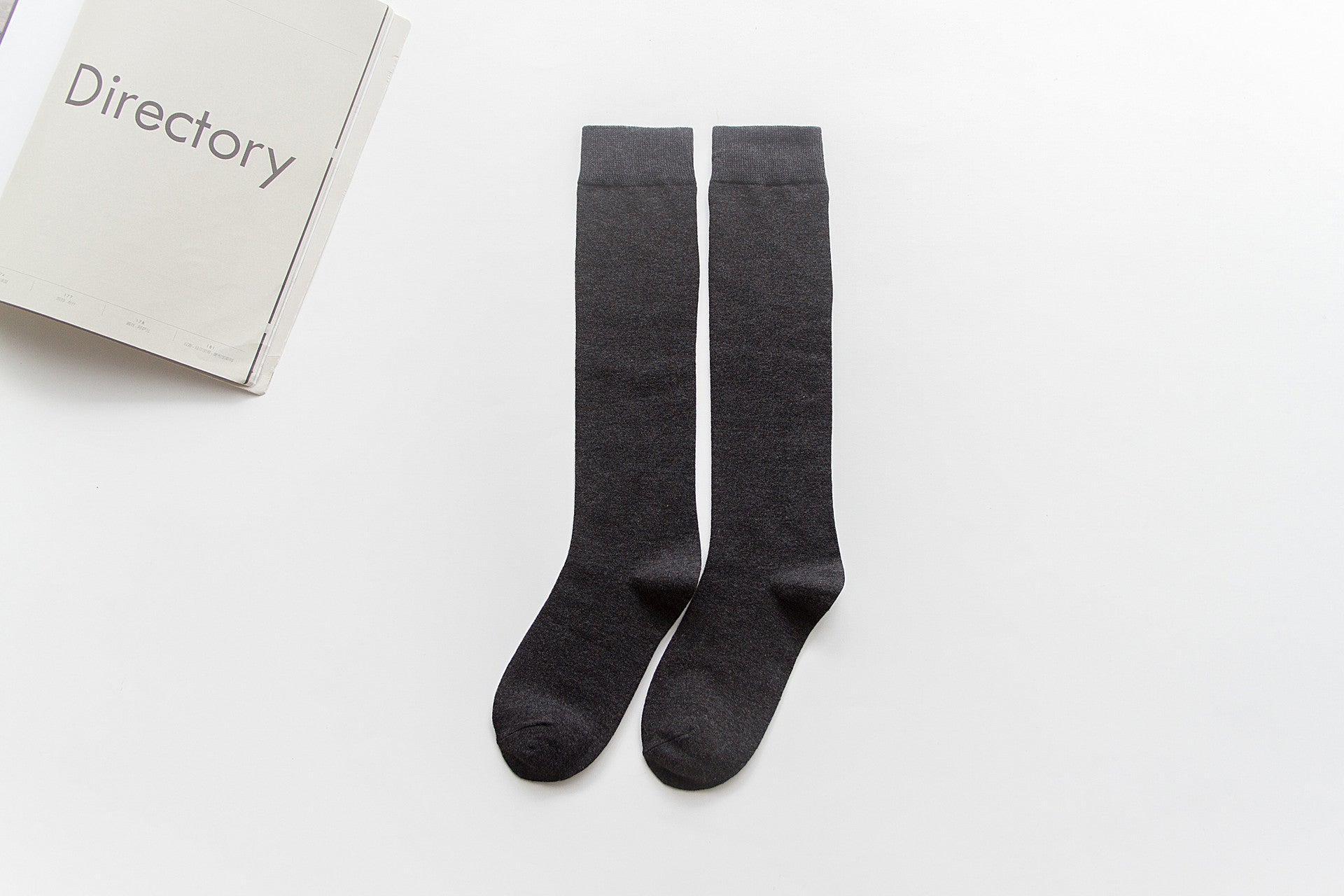 Japanese-Style Cotton Knee Socks – Long Pile Warm Design