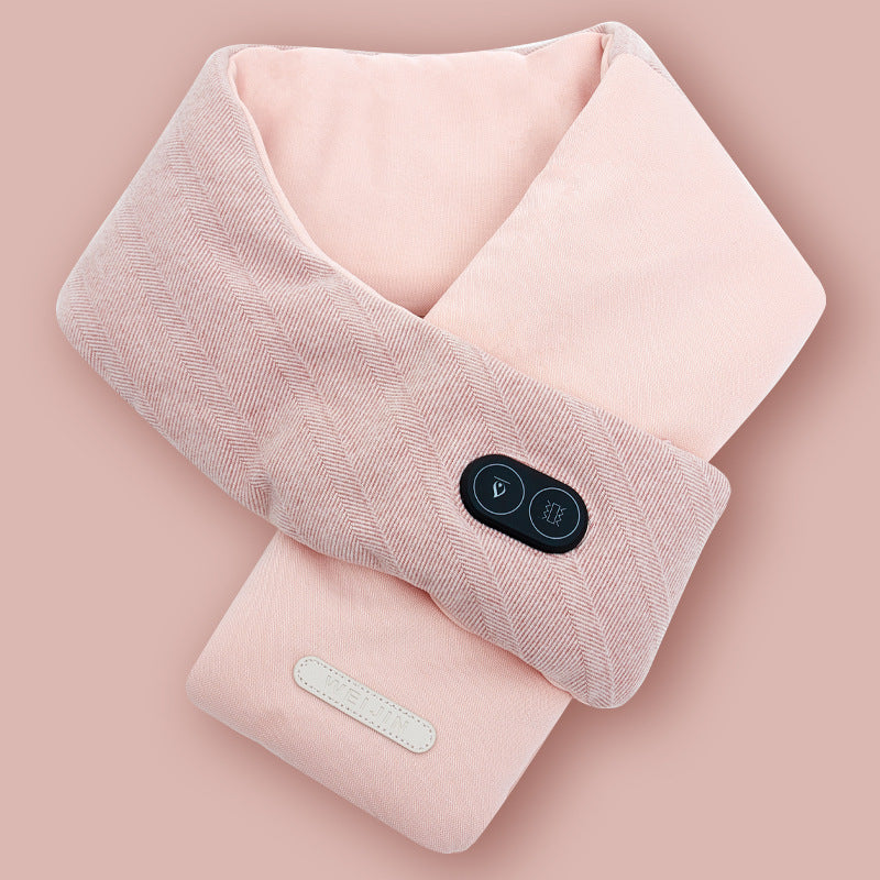 USB Heated Massage Scarf – 3-Level Washable Electric Neck Warmer