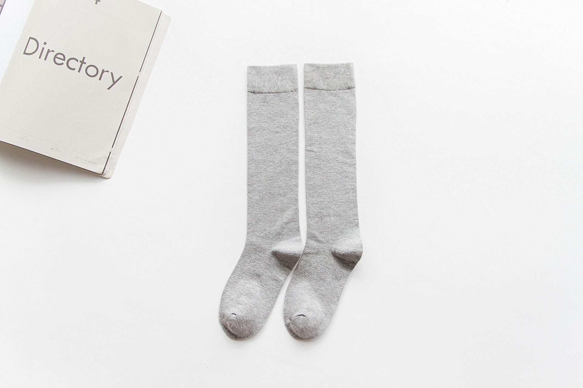 Japanese-Style Cotton Knee Socks – Long Pile Warm Design