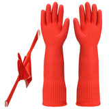Household Kitchen Rubber Gloves – Waterproof Extended Dishwashing Design