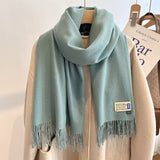 Oversized Brushed Scarf – Soft Woven Shawl in 39 Elegant Colors