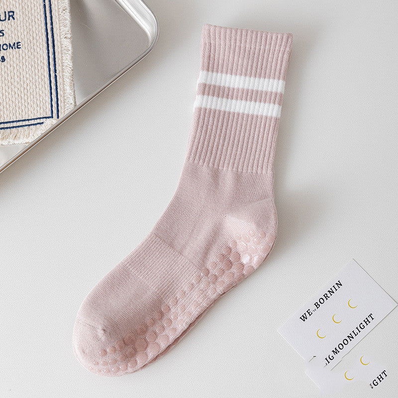 Indoor Anti-Skid Cotton Crew Socks – Wear Resistant Comfort