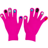 DIY Split Finger Knitted Gloves with Colorful Diamond Design – Street Style
