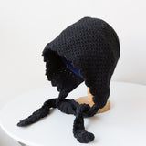 Women’s Lace Knitted Wool Hat – Vintage Style Lei Feng Beanie