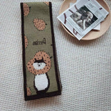 Cartoon Knit Neck Scarf – Soft Winter Wool Wrap for Women