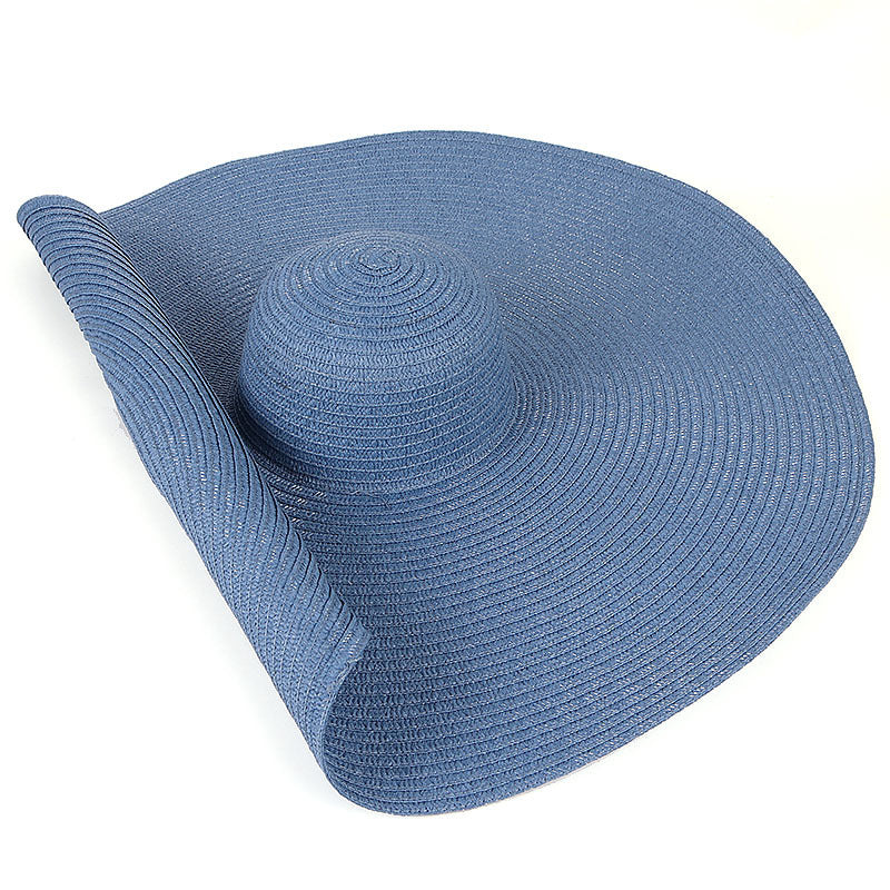 Women’s Oversized Beach Hat – 25CM Wide Brim Straw Sun Hat