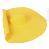 Women’s Oversized Beach Hat – 25CM Wide Brim Straw Sun Hat