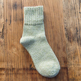 Women’s Winter Thermal Cotton Crew Socks – 5 Pairs Set