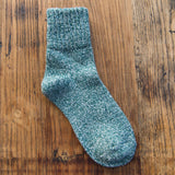 Women’s Winter Thermal Cotton Crew Socks – 5 Pairs Set