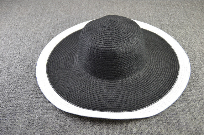 Women’s Oversized Beach Hat – 25CM Wide Brim Straw Sun Hat