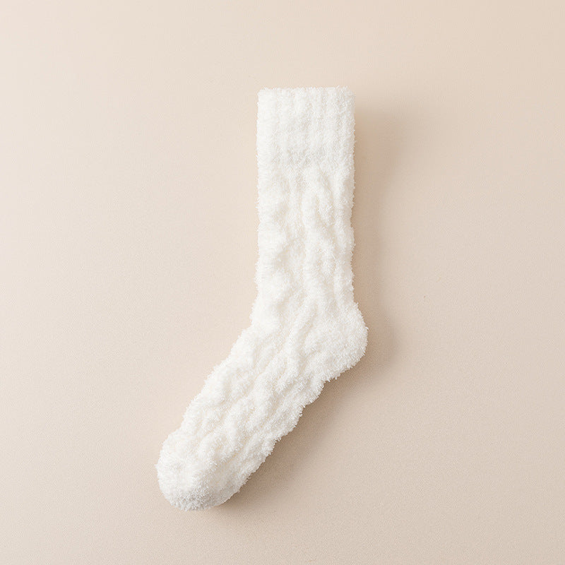 Women’s Coral Fleece Winter Socks – Thick & Cozy