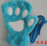 Winter Cute Cat Paw Gloves – Half Cover Short Finger Mittens