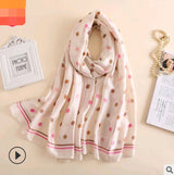 Floral Printed Silk-Look Scarf – Elegant Lightweight Shawl for All Seasons