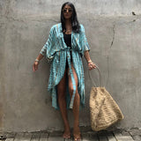 Women’s Resort Beach Cover Up – Lightweight Sun Protection Kimono
