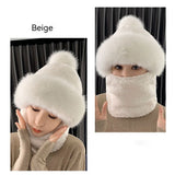 Women’s Winter Fleece Hat with Ear & Wind Protection – Neck Cover Design