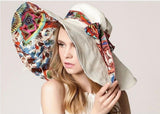 Women’s Dalat Visor Beach Hat – Wide Brim Cotton Sun Hat