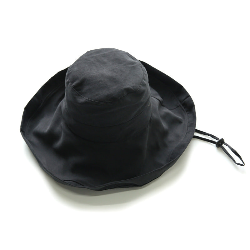 Women’s Double-Sided Cotton Sun Hat – Wide Brim Fisherman Style