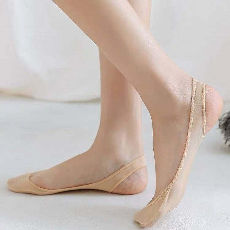 Ice Silk Half-Foot Boat Socks – Invisible Sweat-Absorbing Summer Design