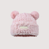 Women’s Plush Bear Hat – Cute Furry Winter Warm Hat