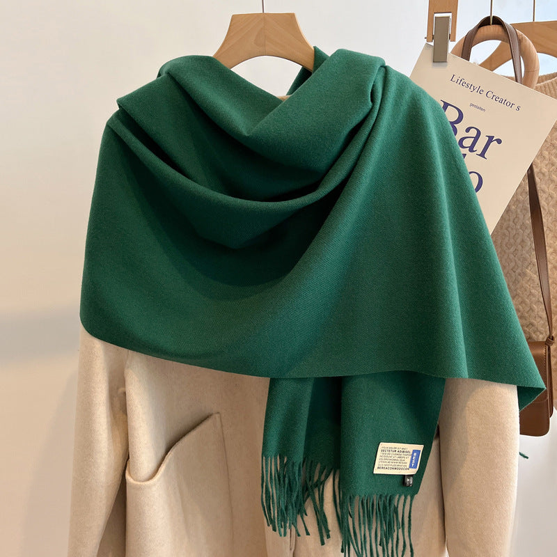 Oversized Brushed Scarf – Soft Woven Shawl in 39 Elegant Colors