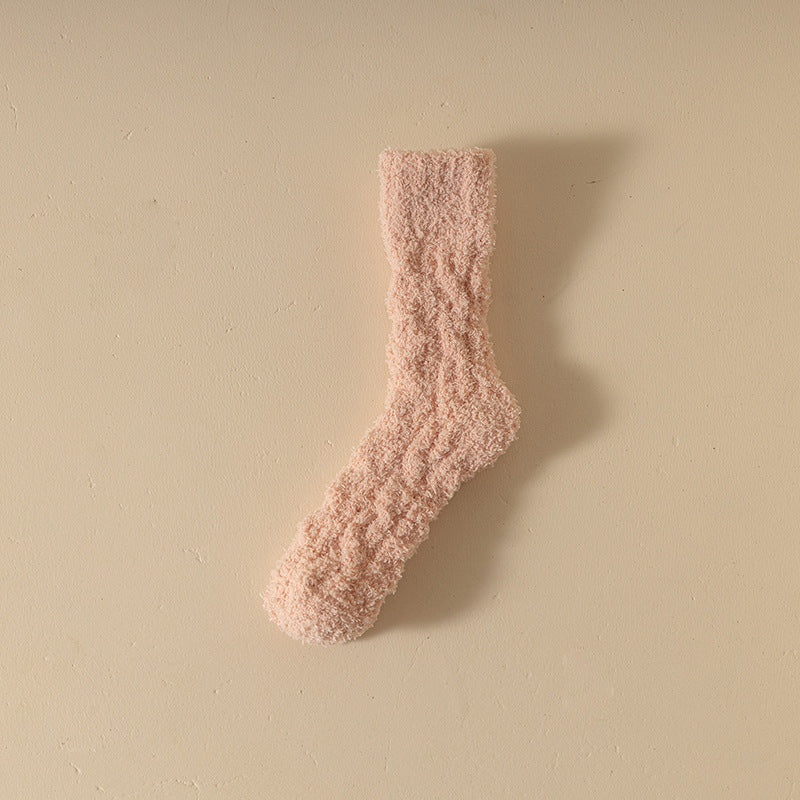 Women’s Coral Fleece Winter Socks – Thick & Cozy