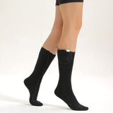 USB Heated Cotton Socks – Thickened Washable Winter Warm Socks